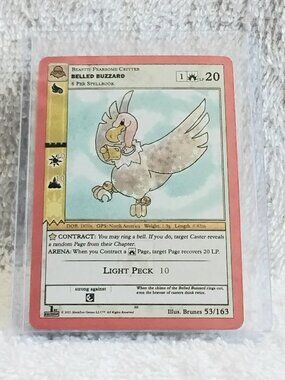 5/$20 Mint 2021 Belled Buzzard Common Rev Holo Metazoo Card 53/163!!